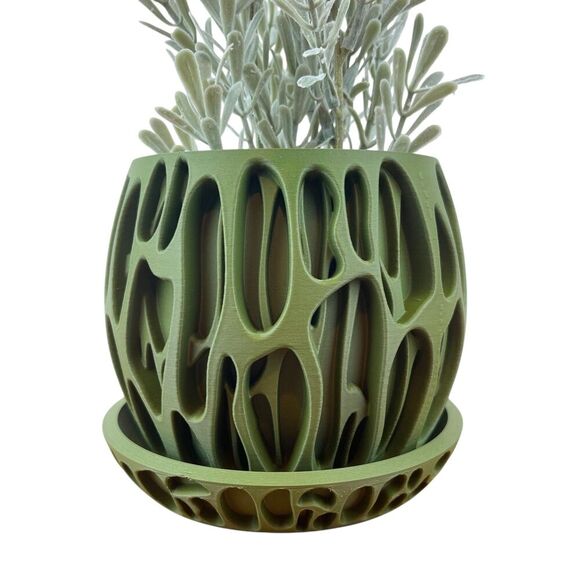 Indoor Flower Pot, The Slime Planter Pot, Houseplants, Ecofriendly - Picture 1 of 10